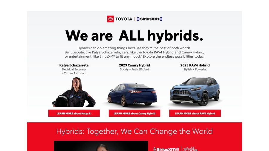 Toyota "We are All hybrids." Campaign